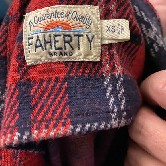 Mens Faherty Flannel Shirt XS - Picture 2 of 6